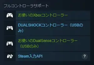 Steam コントローラーサポート